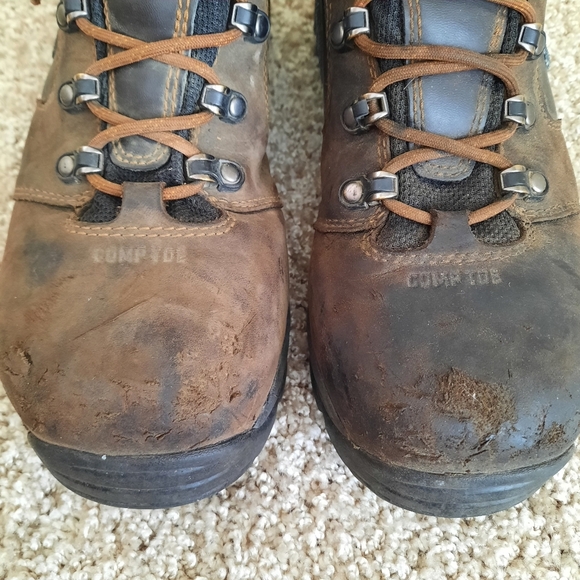 Danner Vicious 8" Brown Composite Toe NMT Leather Work Boot 13868 Size 9.5 - Picture 8 of 16